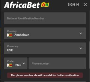 Africabet Zimbabwe registration — how to sign up cleanly